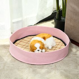 Pet Ice Mat Cat Nest Cooling Wear-resistant Universal (Option: Pink-Small Size 40X40X8CM)