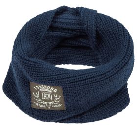 Touchdog Heavy Knitted Winter Dog Scarf (Color: navy)