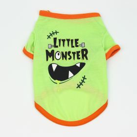 Cartoon Printed Dog T-shirt (Option: Big Mouth Monster-M)